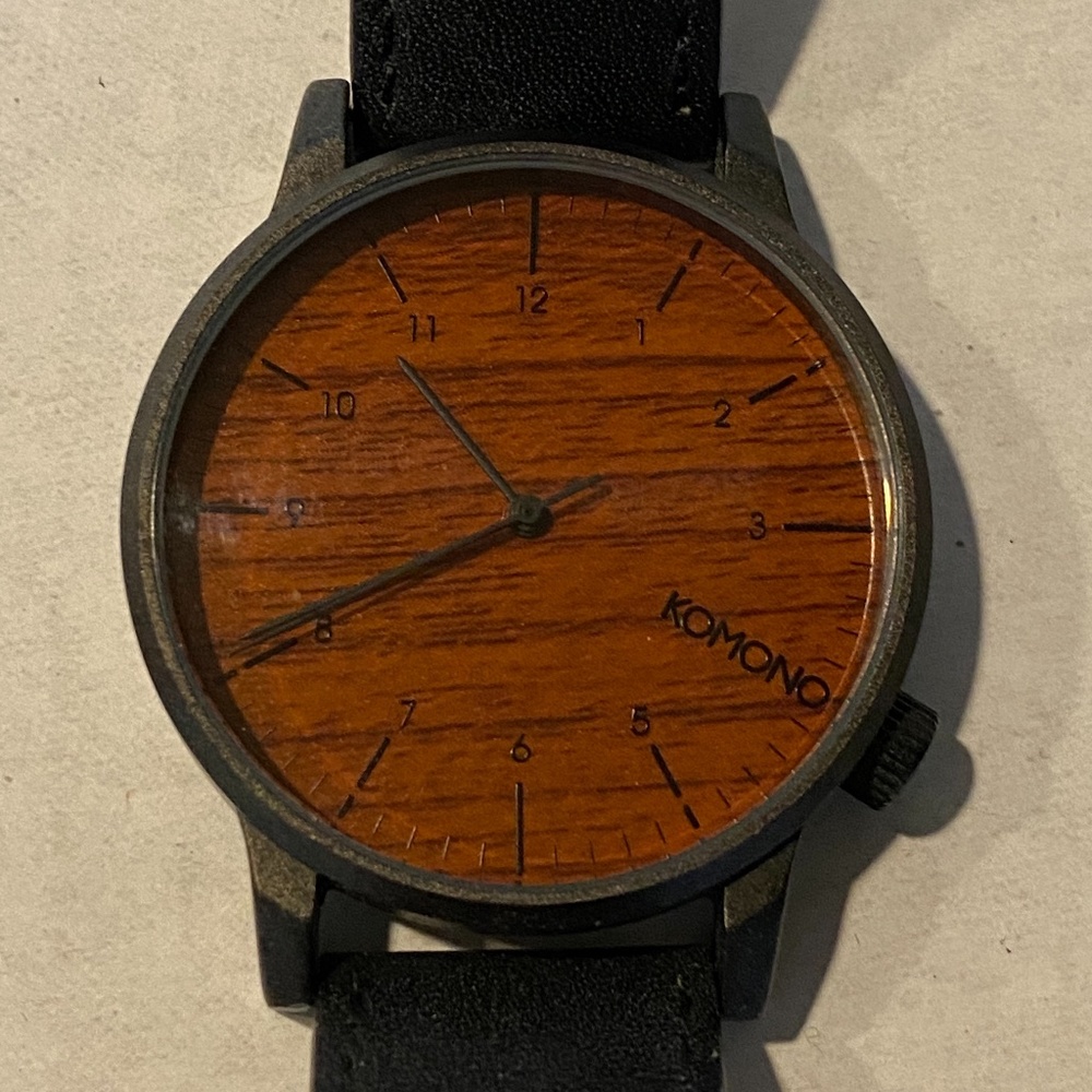 Komono Men's Watch Wooden Face